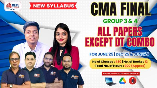 CMA FINAL (NEW) - BOTH GROUP ALL PAPERS EXCEPT DT COMBO - LIVE @ HOME BATCH - FOR LAPTOP/DESKTOP(WINDOWS ONLY) cover