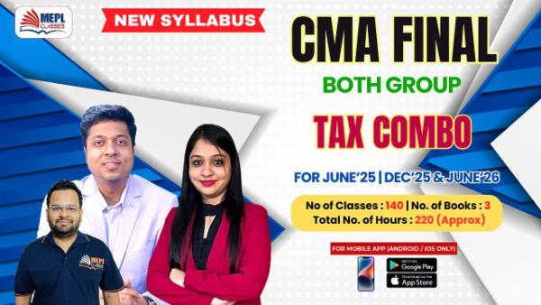 CMA FINAL (NEW) - PAPER 15 & 19 - BOTH GROUP TAX COMBO - FOR MOBILE APP (ANDROID / IOS ONLY) cover