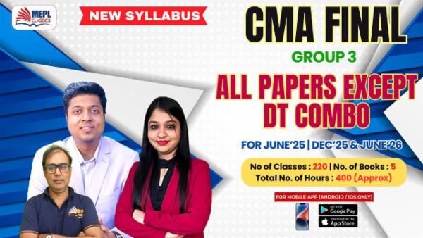 CMA FINAL (NEW) - GROUP 3 ALL PAPERS EXCEPT DT COMBO - FOR MOBILE APP (ANDROID / IOS ONLY) cover