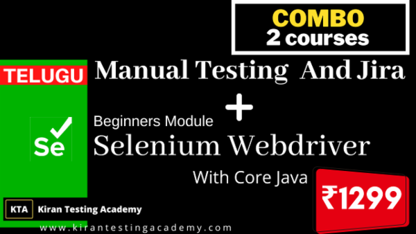 TELUGU-Manual and Selenium Automation (COMBO) cover