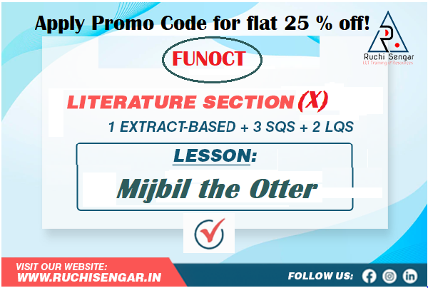 X 2022-23 Literature - Mijbil the Otter+ Ans. Key cover