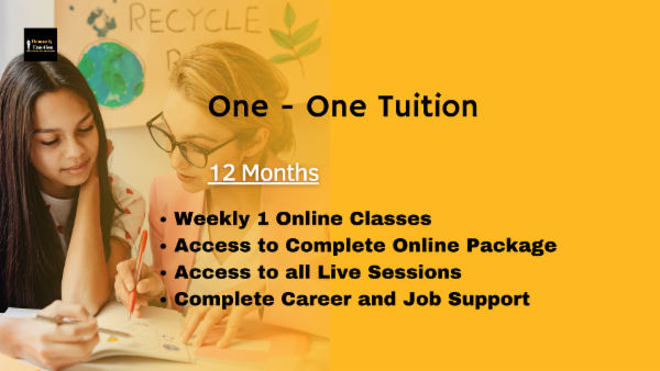 One - One Tuition - 12 Months cover