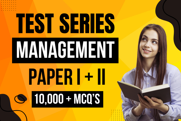 Test Series for UGC Net 2025-26 | Paper 1 + 2 (Management) cover