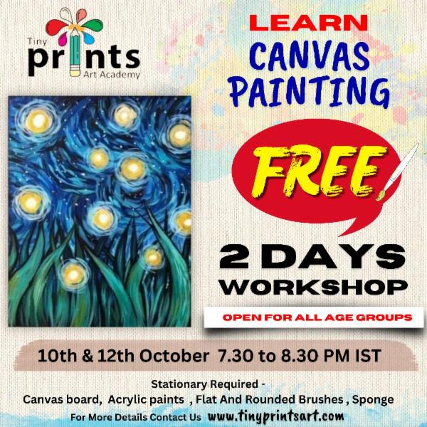 FREE Canvas Painting Workshop cover