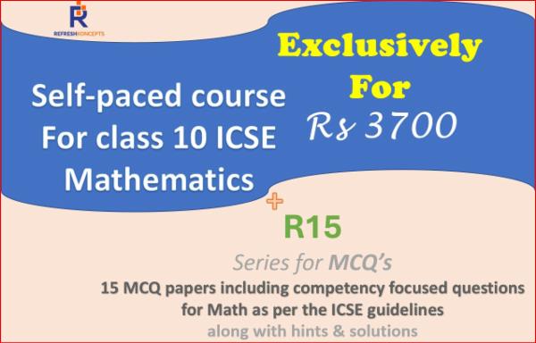 Self Paced Course for I.C.S.E. class 10 Mathematics 2025-2026 cover