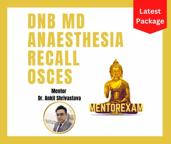 DNB MD Anaesthesia Recall OSCEs cover