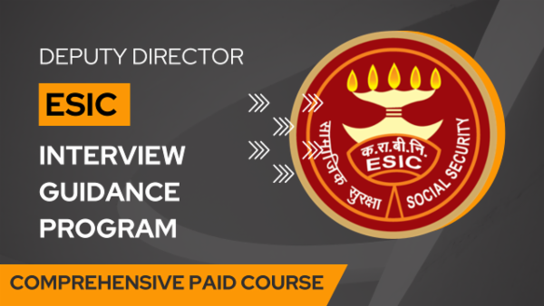 ESIC DD Comprehensive Interview Guidance Course cover