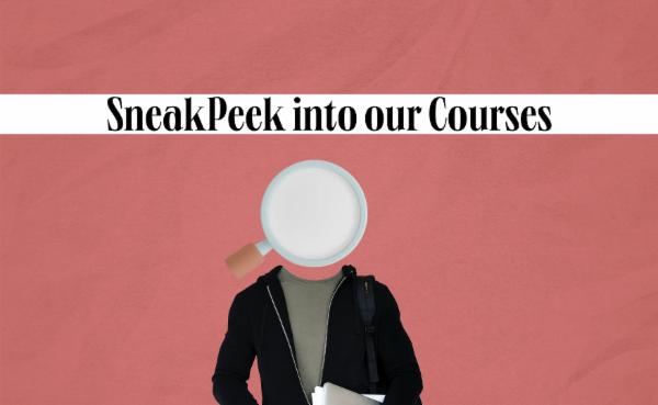 SneakPeek into our Courses cover