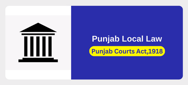 Punjab Courts Act,1918. cover