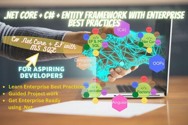 C# .Net Core With Entity Framework cover