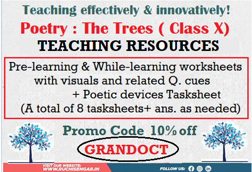 TEACHING RESOURCE --THE TREES class X cover