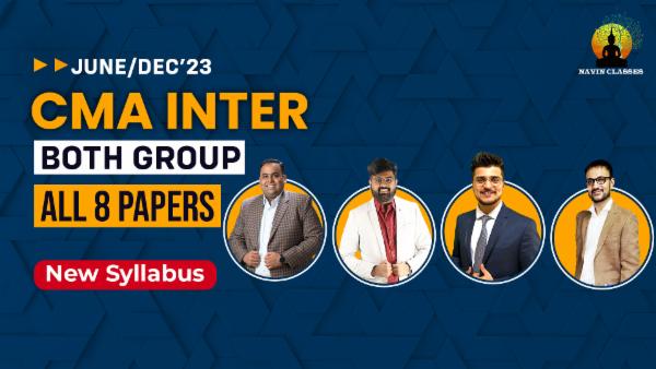 CMA Inter All 8 papers | New Syllabus cover