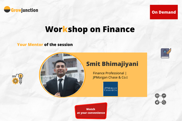 Finance workshop by Finance professional from Smit, JP Morgan Chase & Co. cover
