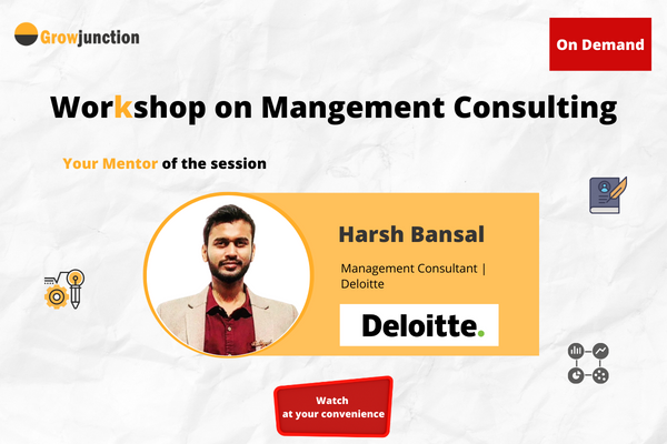 Management Consulting workshop by Management Consultant from Deloitte cover