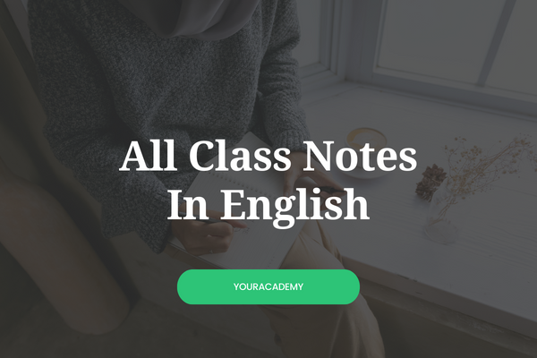 All Class Notes In English cover