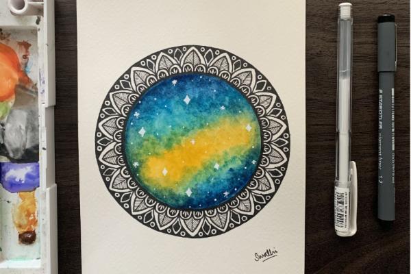 Recording - Easy Galaxy Mandala Making cover