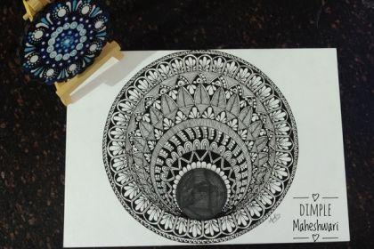 Recording - Black & White 3D Mandala Making cover