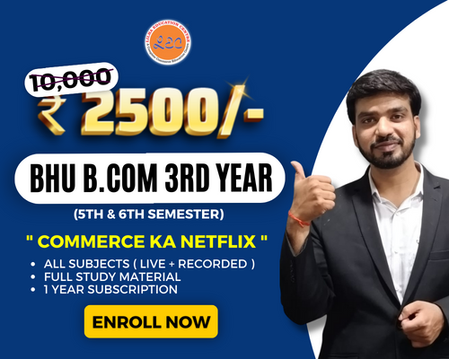 BHU B.COM 3rd Year - (5th & 6th Semester) cover