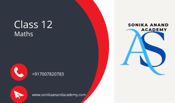 Maths for Class 12 cover