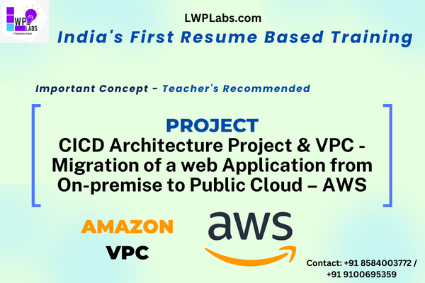 CICD Architecture Project & VPC -Migration of a web Application from On-premise to Public Cloud – AWS cover