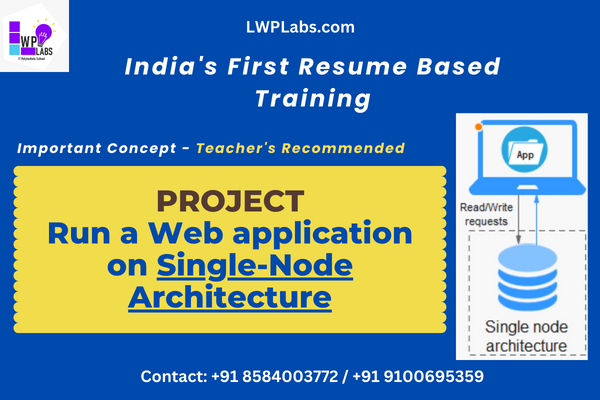 Run a Web application on single node architecture cover