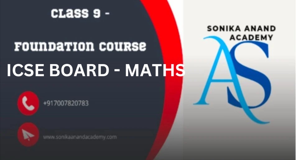 Class 9 ICSE Maths cover