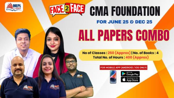 CMA FOUNDATION ALL PAPERS - FACE TO FACE BATCH - FOR MOBILE APP (ANDROID / IOS ONLY) cover