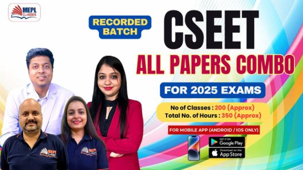 CSEET - RECORDED BATCH - FOR MOBILE APP (ANDROID / IOS ONLY) cover
