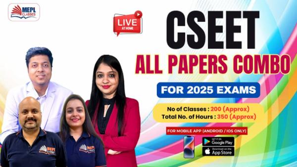 CSEET - LIVE AT HOME BATCH - FOR MOBILE APP (ANDROID / IOS ONLY) cover