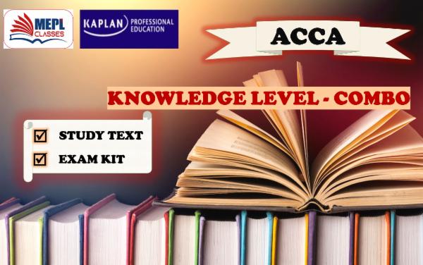 ACCA - KNOWLEDGE LEVEL - STUDY TEXT & EXAM KIT COMBO cover