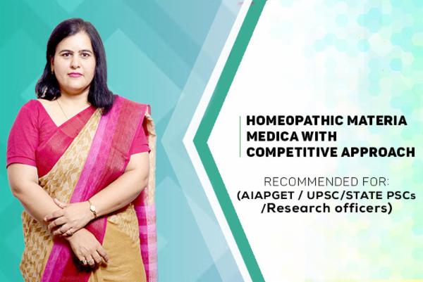 Homeopathic Materia Medica with Competitive Approach cover