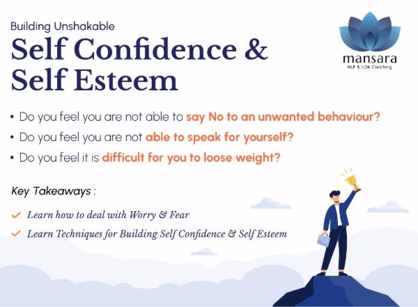 Live Webinar: Building Unshakable Self Confidence & Self Esteem cover