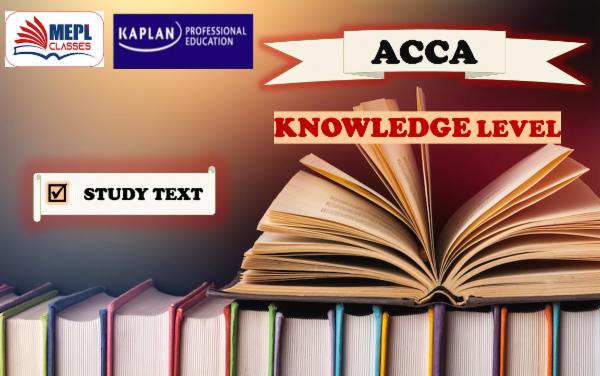 ACCA - KNOWLEDGE LEVEL - STUDY TEXT cover