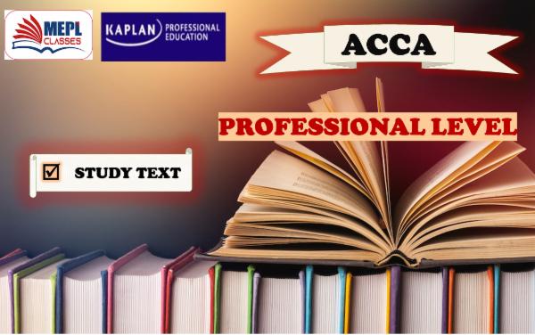 ACCA - PROFESSIONAL LEVEL - STUDY TEXT cover