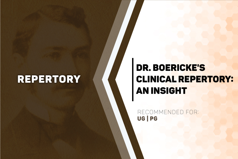 Dr. Boericke's Clinical Repertory: An Insight cover