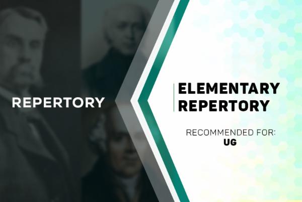 Repertory: Elementary Repertory Part 1 cover