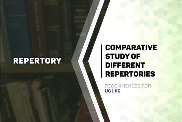 Repertory: Comparative Study of Different Repertories cover