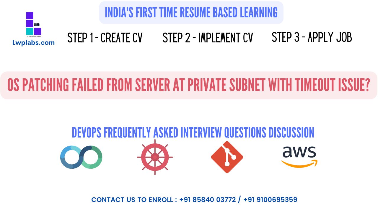 OS Patching Failed While Subnet Timed Out cover