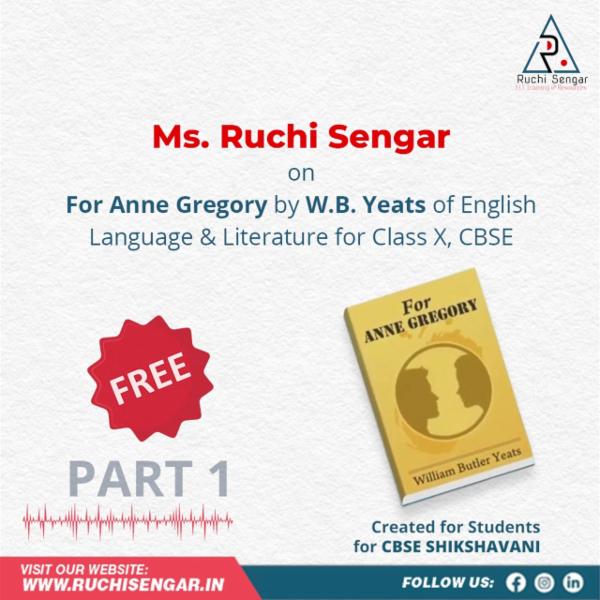 Part 1-for Anne Gregory, X - Student assistance AUDIO cover