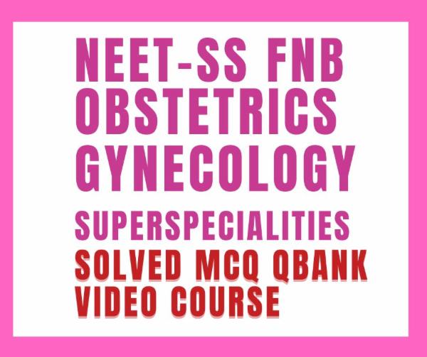 Obstetrics Gynecology FET NEETSS DHA Recall MCQ Video Course cover