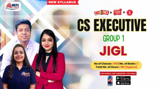 CS EXECUTIVE (NEW) - GROUP 1 - JIGL - LIVE AT HOME + FACE TO FACE + RECORDED BATCH - FOR MOBILE APP (ANDROID ONLY) cover