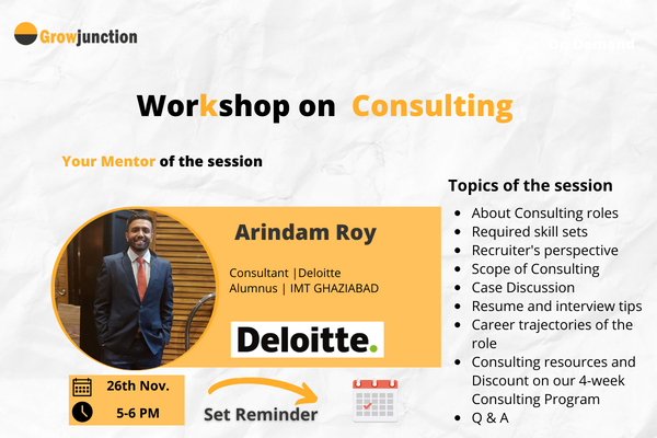 Consulting Workshop by Deloitte Consultant cover