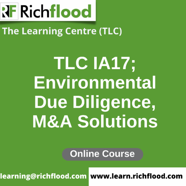 Environmental Due Diligence, M&A Solutions - TLC IA17 cover
