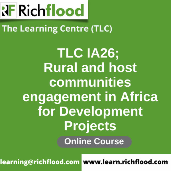 Rural and host communities engagement in Africa for Development Projects - TLC IA26 cover