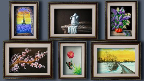 Oil Pastel Paintings For the Starters cover