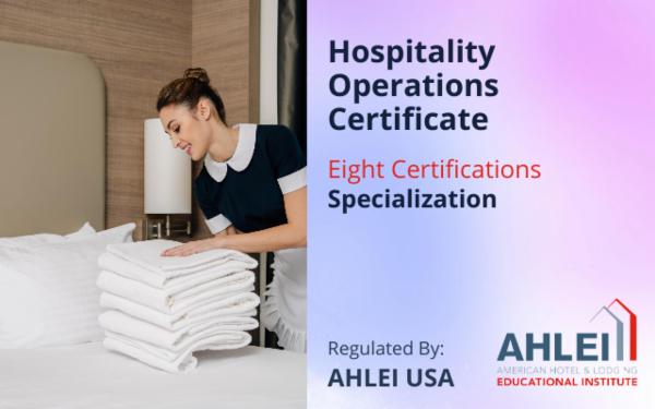 Hospitality Operations Certificate (Eight Certifications) cover