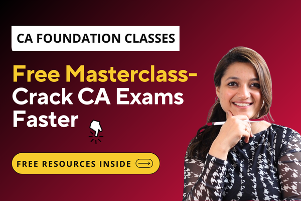 Free Masterclass- Crack CA Exams Faster cover