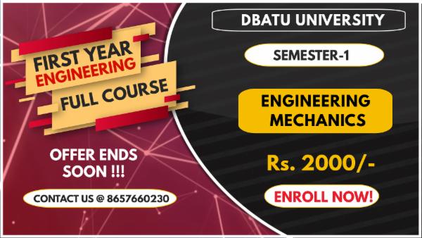 Engineering Mechanics - DBATU cover