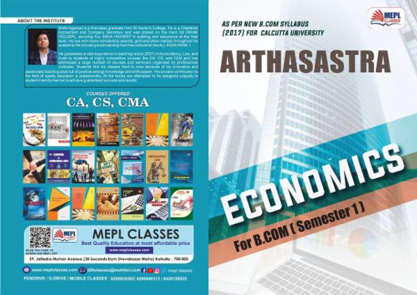 B.COM - SEMESTER 1 - ECONOMICS STUDY MAT cover