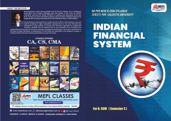 B.COM - SEMESTER 3 - INDIAN FINANCIAL SYSTEM STUDY MAT cover